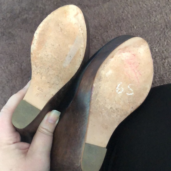 Loeffler Randall Size 6.5 Black and Brown Lilly Wedge - Picture 8 of 8